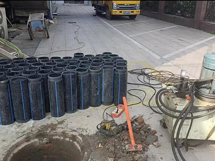 江北PE置换管厂家 DN315置换管 非开挖管短管置换